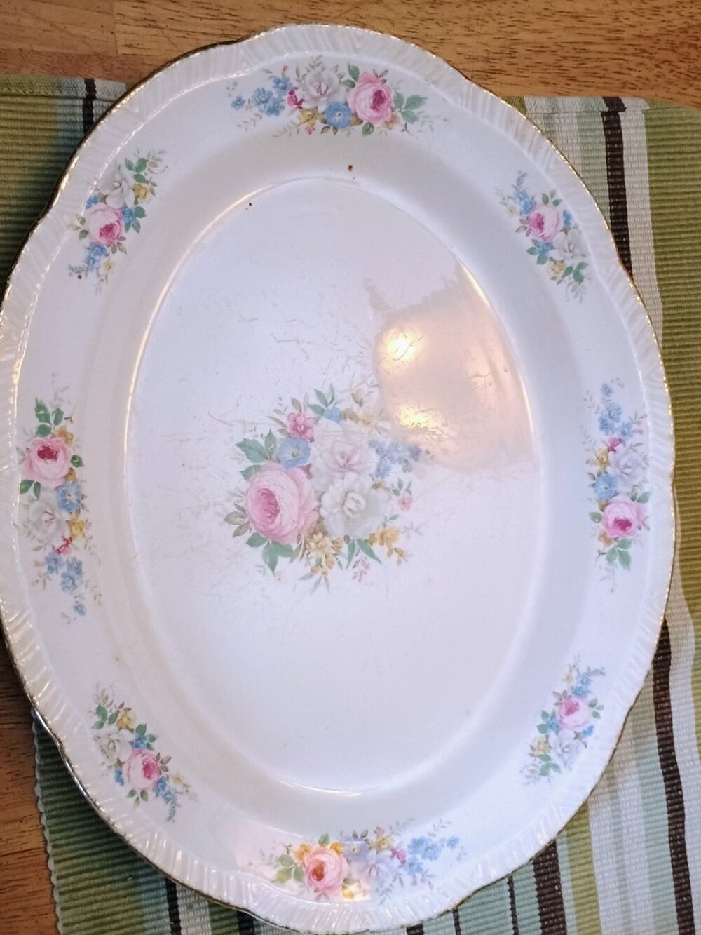 Vintage Homer Laughlin floral platter
